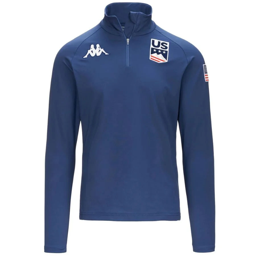 Kappa USA Ski Team First Layer Shirt  - Blue Fiord