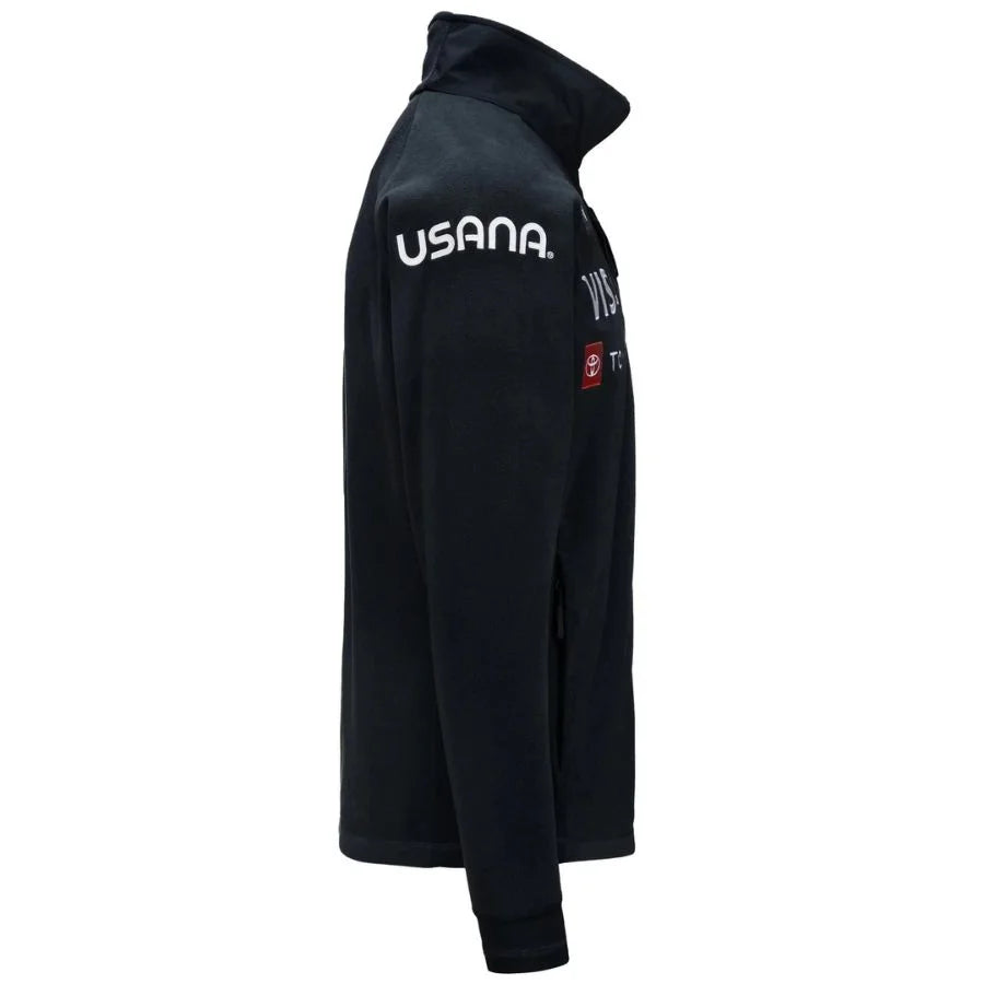 Kappa Men USA Team Fleece Mid Layer Jacket  - Blue Dark Navy