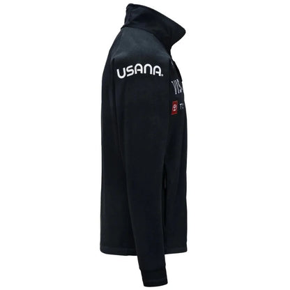 Kappa Men USA Team Fleece Mid Layer Jacket  - Blue Dark Navy