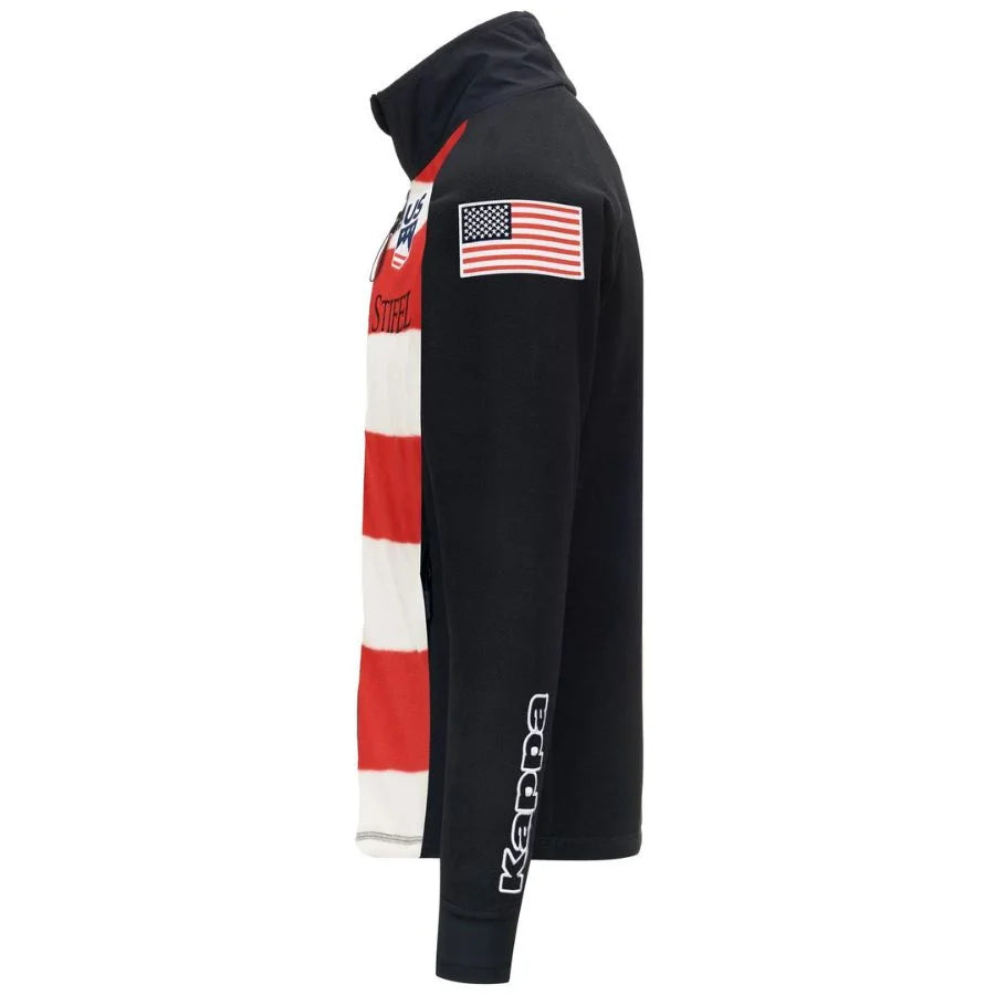 Kappa Men USA Team Fleece Mid Layer Jacket  - Stars and Spangled