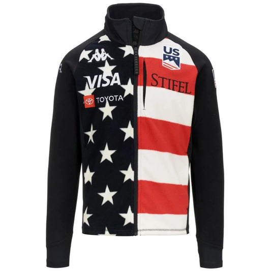 Kappa Men USA Team Fleece Mid Layer Jacket  - Stars and Spangled