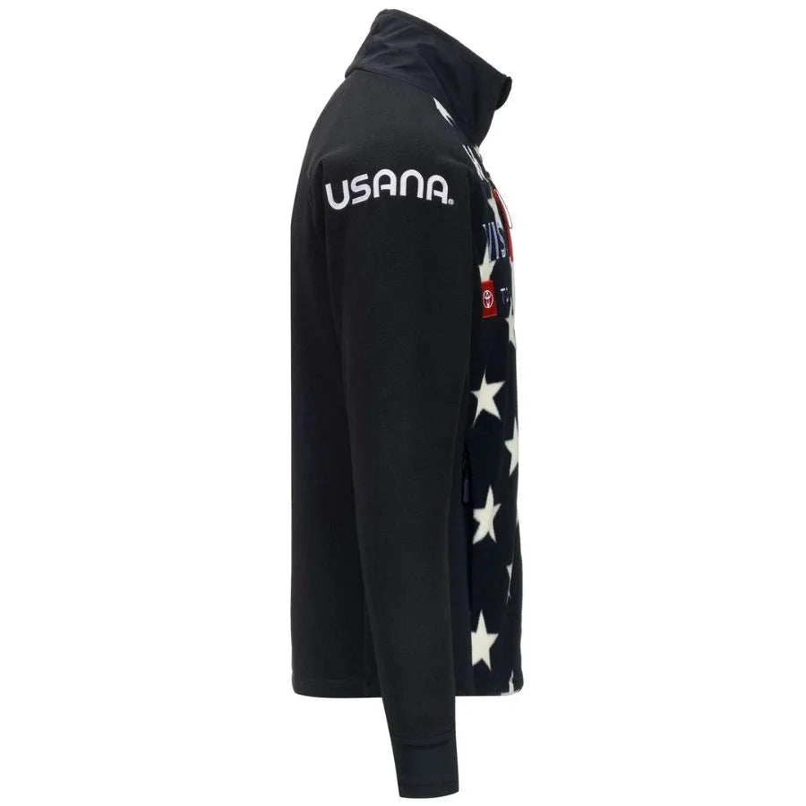 Kappa Men USA Team Fleece Mid Layer Jacket  - Stars and Spangled