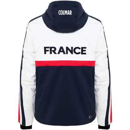 Colmar Men France Ski Team Jacket - White Blue Bright Red