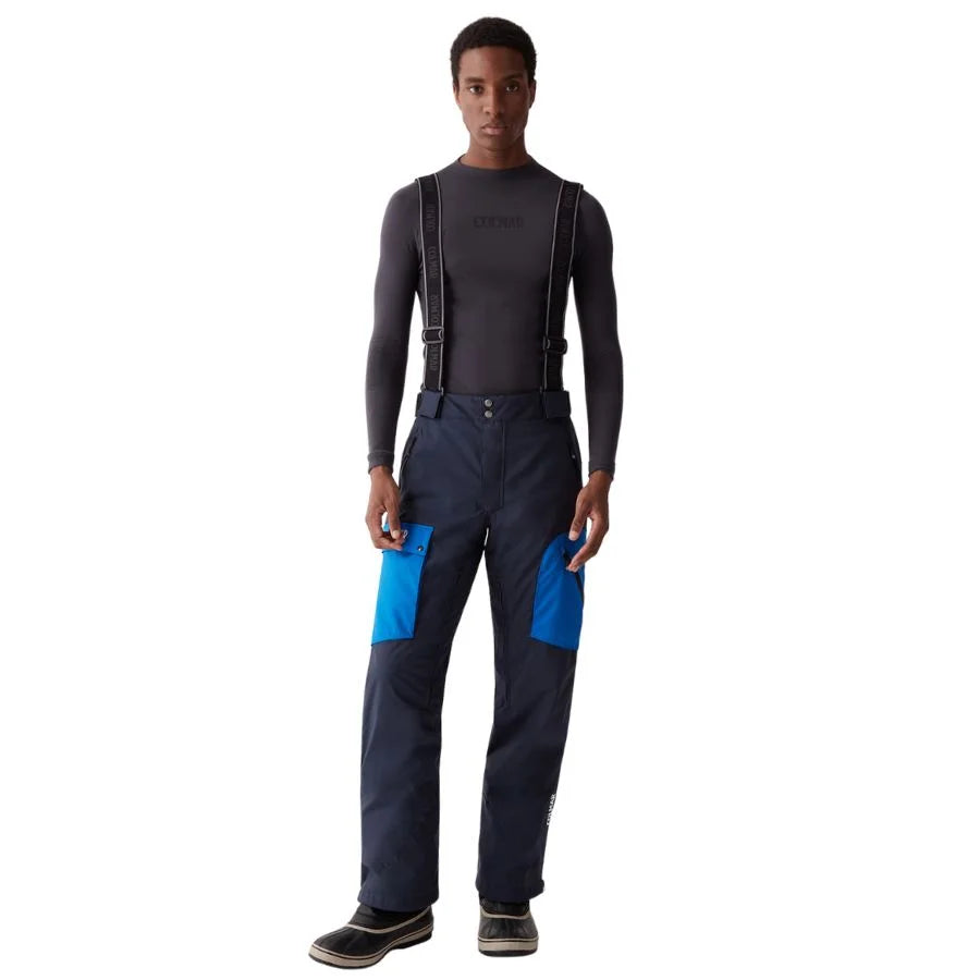 Colmar Men French Ski Team FZ Pant - Blue Black Abyss