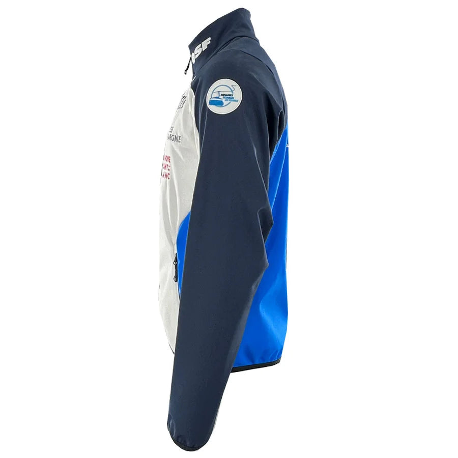 Colmar Men French Ski Team Soft Shell Jacket - White Blue