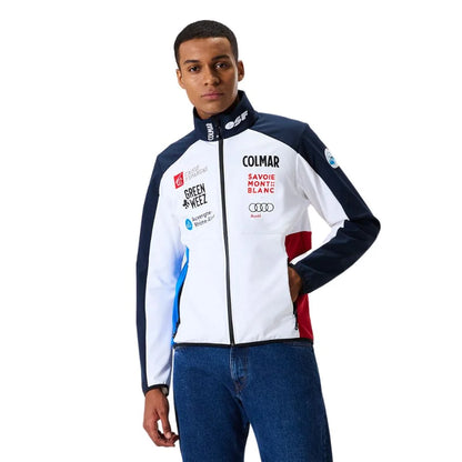 Colmar Men French Team Soft Shell Jacket - White Blue Red