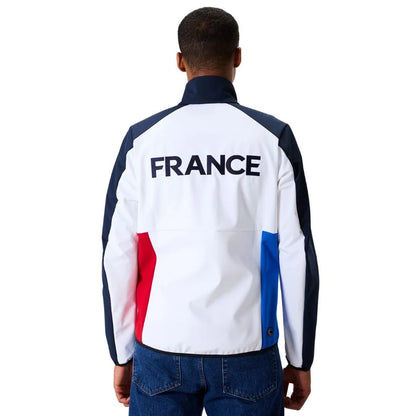 Colmar Men French Team Soft Shell Jacket - White Blue Red