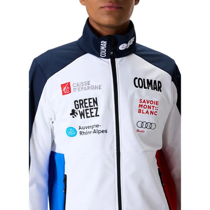 Colmar Men French Team Soft Shell Jacket - White Blue Red