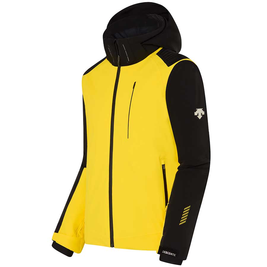 Descente Men Reign Ski Jacket - Marigold Yellow Black