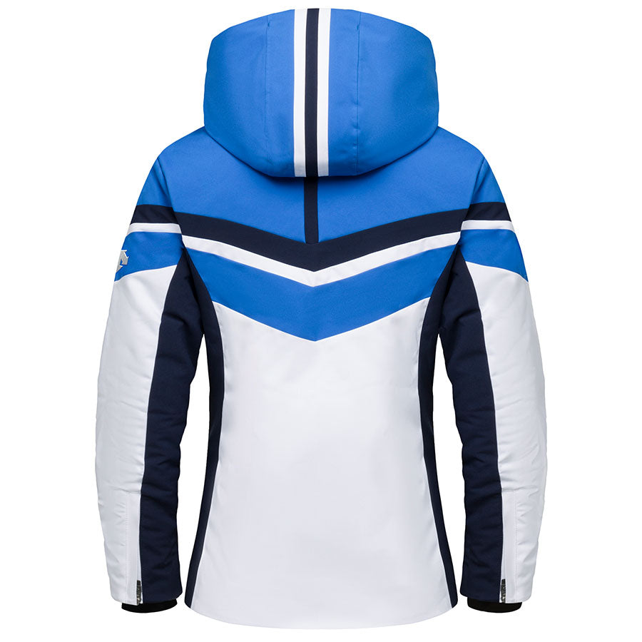 Descente Women Julia Ski Jacket – White Victoria Blue