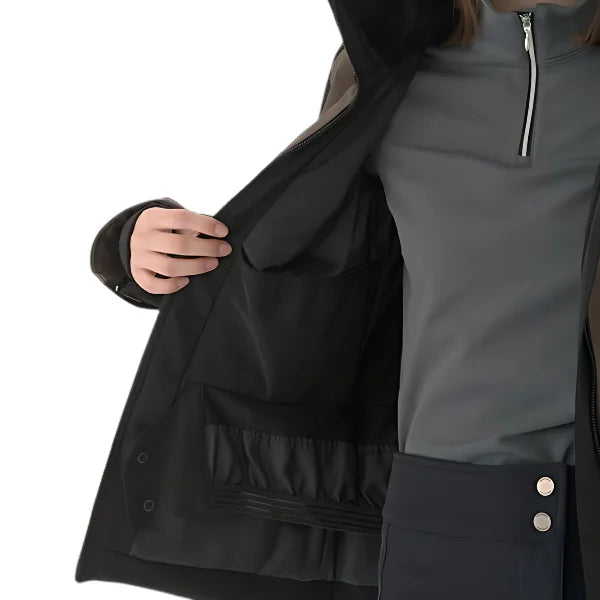 Descente Women Insulated Jacket - Brown Black