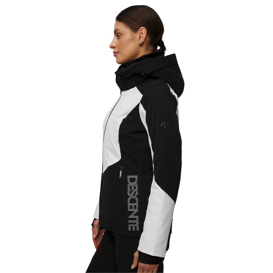 Descente Women Insulated Jacket - White Black