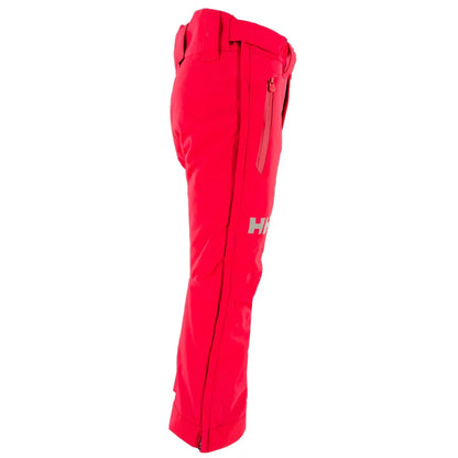 Helly Hansen Kid Norway Ski Team Falcon Full Side Zipper Pant - Red NSF