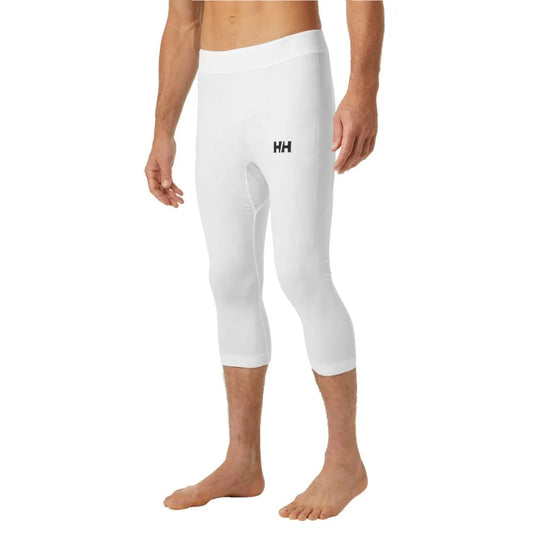 Helly Hansen Men Norway Team Racing Base Layer 3/4 Pant - White NSF