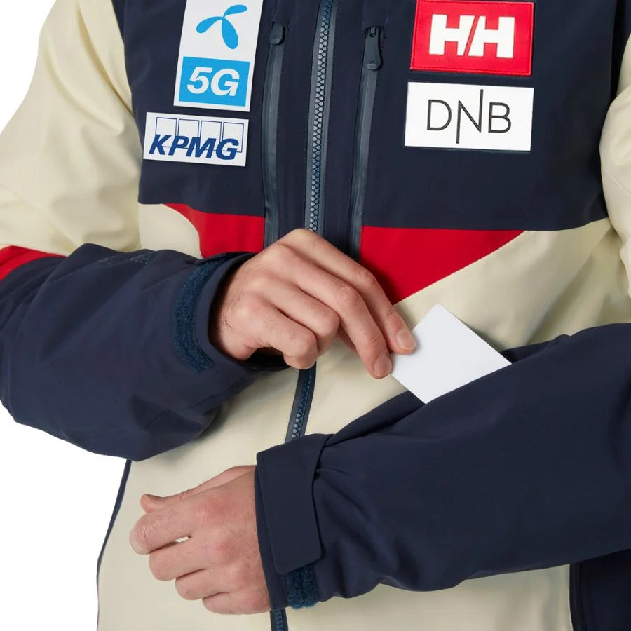 Helly Hansen Men Norway Telenor Team Kvitfjell Ski Jacket - NSF Team