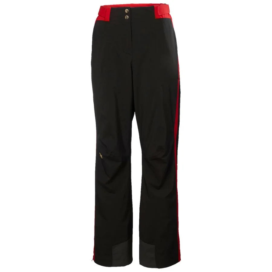 Helly Hansen Women Canada Ski Team World Cup Full Side Zip Pant - Black ACA