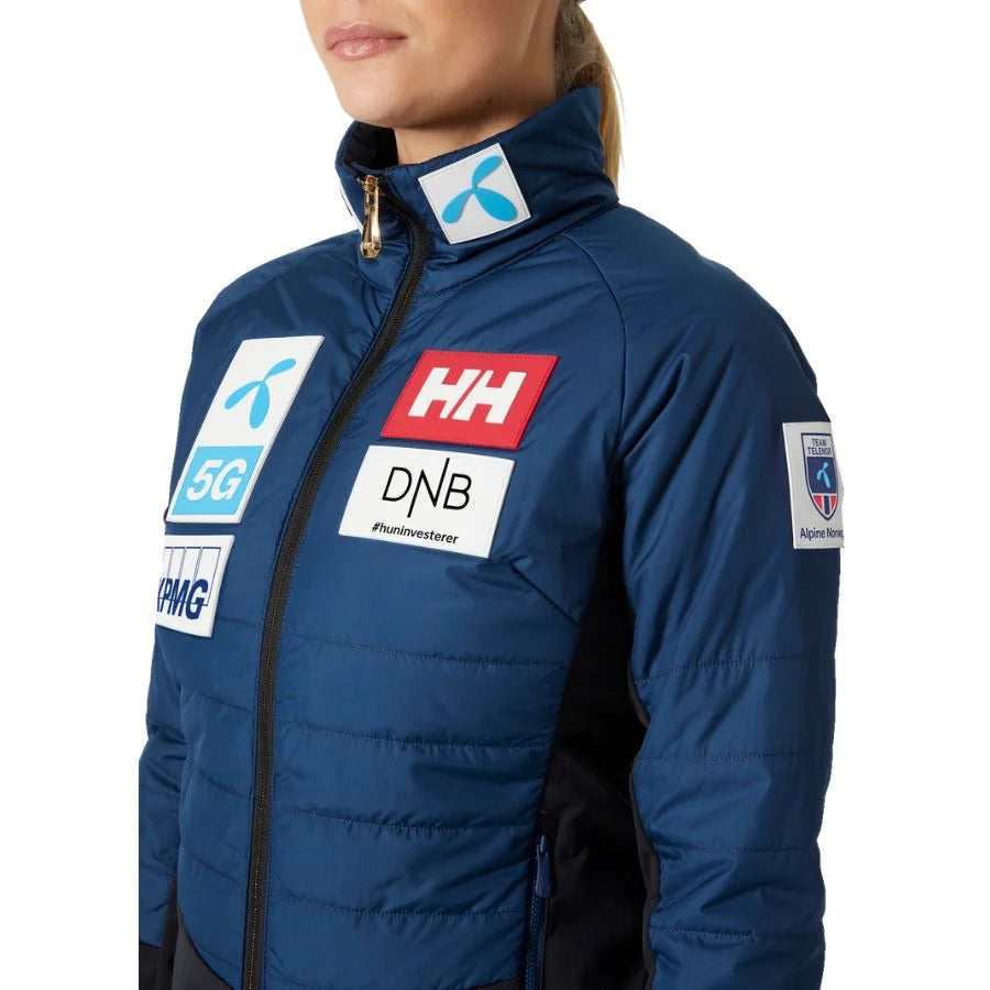 Helly Hansen Women Norway Ski Team World Cup Insulator Jacket - Ocean NSF