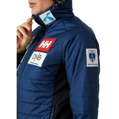 Helly Hansen Women Norway Ski Team World Cup Insulator Jacket - Ocean NSF