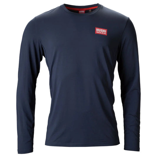 Huski Men Team Active Long Sleeve Shirt - Navy Blue Sweden