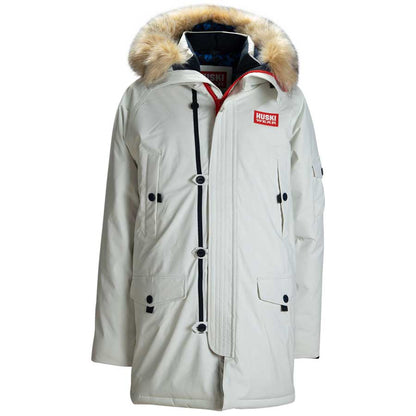 Huski Men Arctic Coaches Parka Jacket - Snow White Sweden