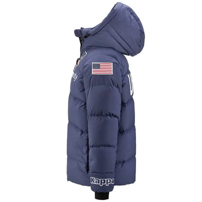 Kappa Men USA Ski Team Down Jacket - Blue Fiord