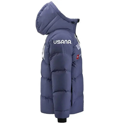 Kappa Men USA Ski Team Down Jacket - Blue Fiord