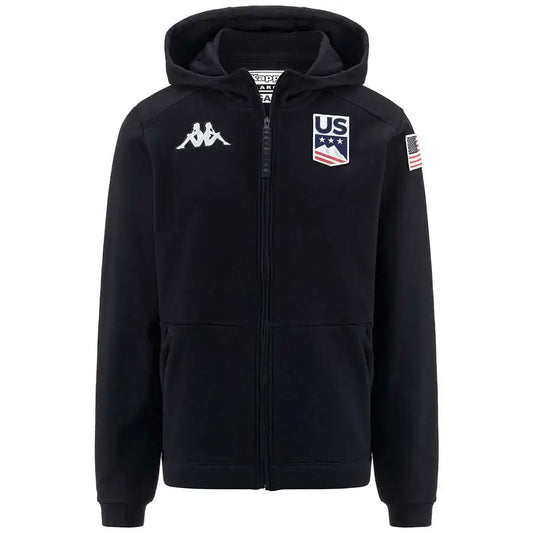 Kappa USA Alpine Team Sweater Jacket - Blue Dark Navy USST