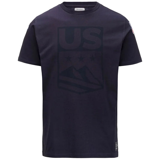 Kappa Men USA Ski Team T Shirt  - Blue Dark Navy FP