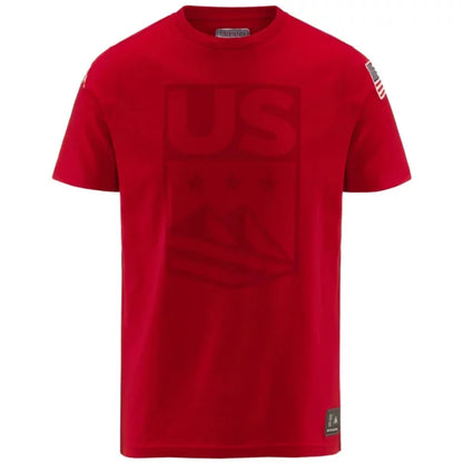 Kappa Men USA Ski Team T Shirt  - Red FP