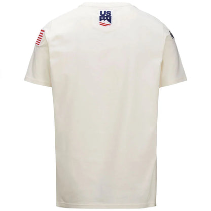 Kappa Men USA Ski Team T Shirt  - White Milk FP