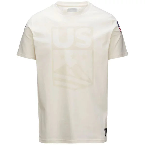 Kappa Men USA Ski Team T Shirt  - White Milk FP