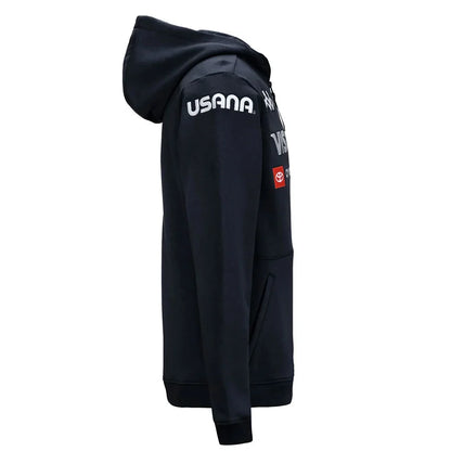 Kappa USA Team Sweater Hoodie Jacket  - Blue Dark Navy