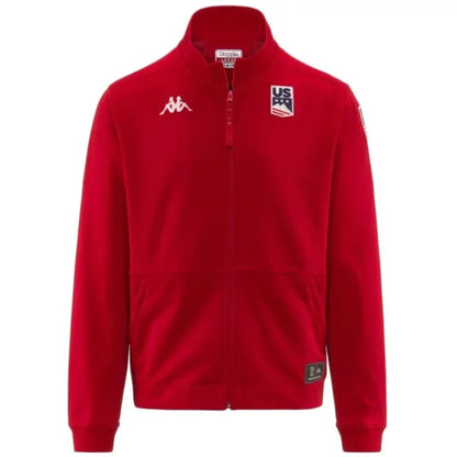 Kappa USA Team Sweater Jacket  - Red Racing