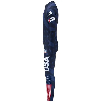 Kappa Kids USA Ski Team SL Race Suit - Blue Dark Navy USST