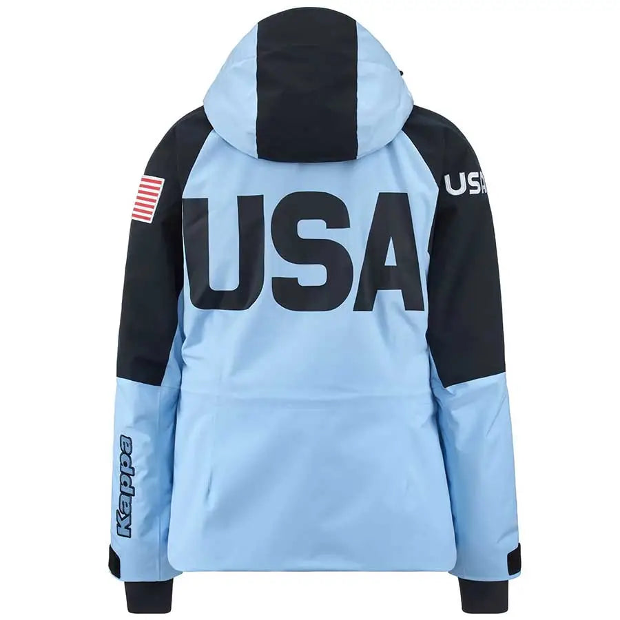 Kappa Women USA Ski Team Jacket - Azure Navy Black USST