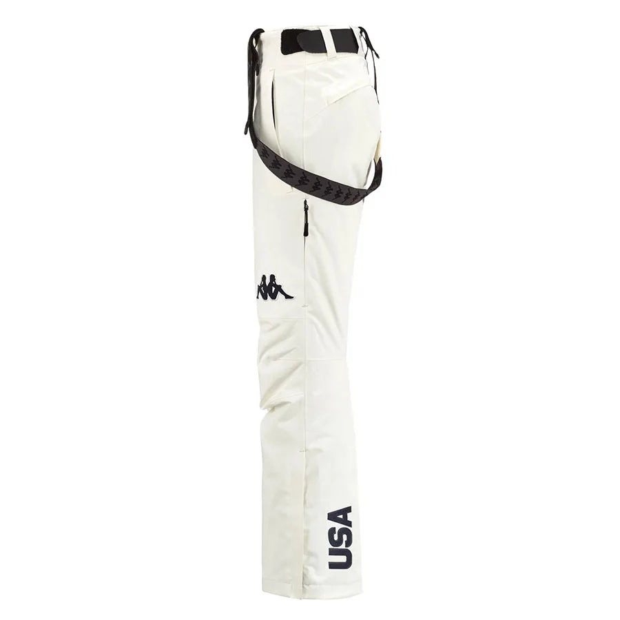 Kappa Women USA Ski Team Pant - White Antique Black