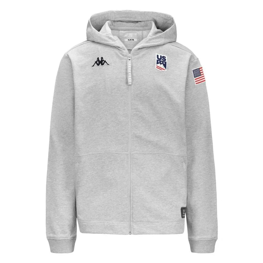 Kappa USA Team Arufeoda Sweater Hoodie  - Grey