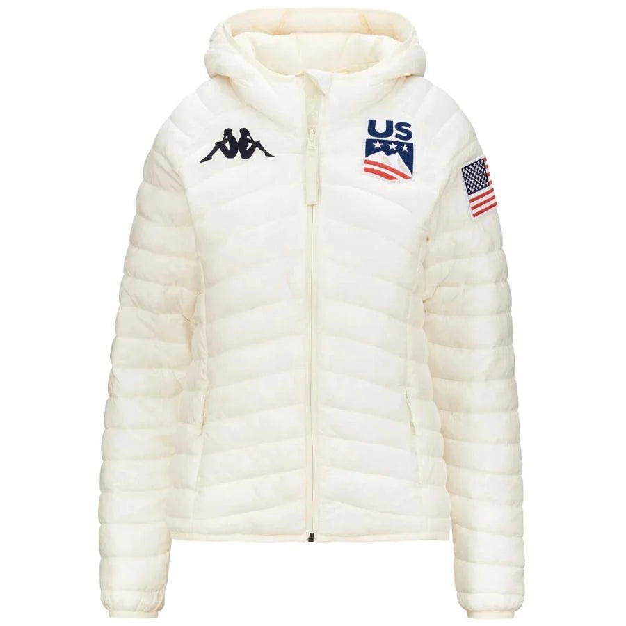 Kappa Women USA Ski Team Insulator Jacket - White Coconut