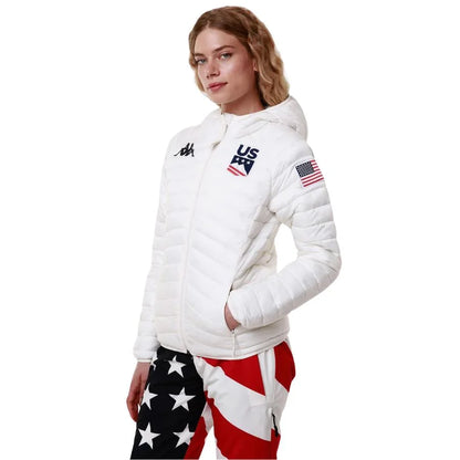 Kappa Women USA Ski Team Insulator Jacket - White Coconut