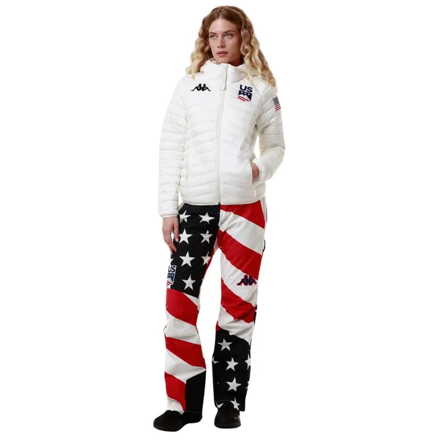 Kappa Women USA Ski Team Insulator Jacket - White Coconut