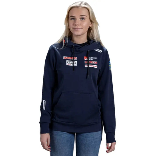 RDBR Women Sweden Ski Team Ride Hoodie Sweater - Navy