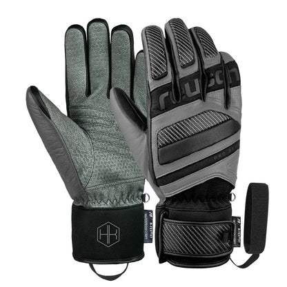 Reusch Henrik Kristoffersen Glove - Glacier Grey Black Norway