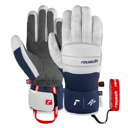 Reusch Alexis Pinturault Signature Glove - White Dress Blue France