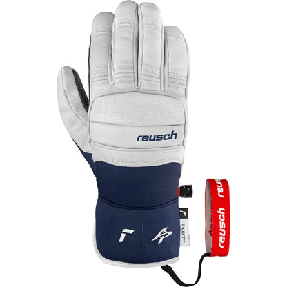 Reusch Alexis Pinturault Signature Glove - White Dress Blue France