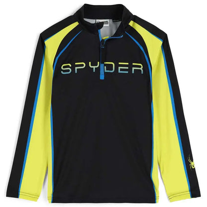 Spyder Kids Downhill First Layer Shirt - Black Yellow