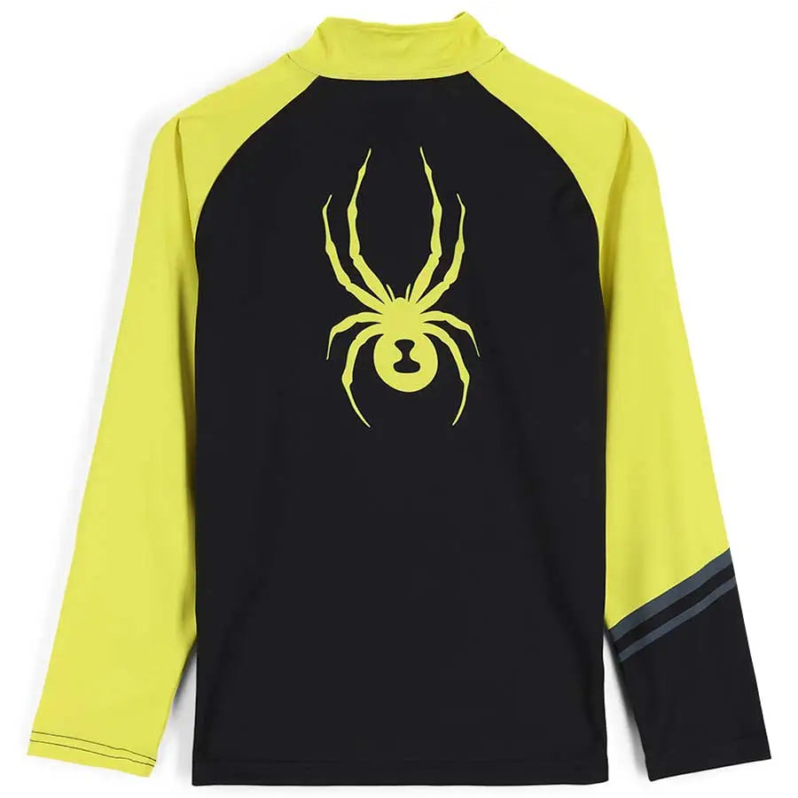 Spyder Kids Web First Layer Shirt - Black Citron