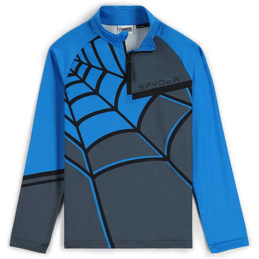 Spyder Kids Web First Layer Shirt - Ebony Colligate