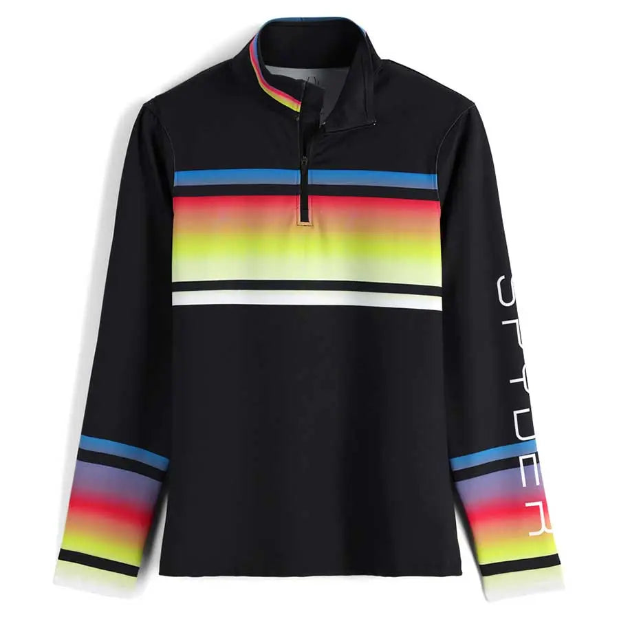 Spyder Women Ombre First Layer Shirt - Black Rainbow