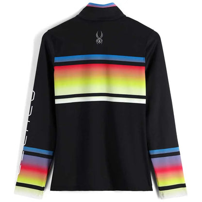 Spyder Women Ombre First Layer Shirt - Black Rainbow