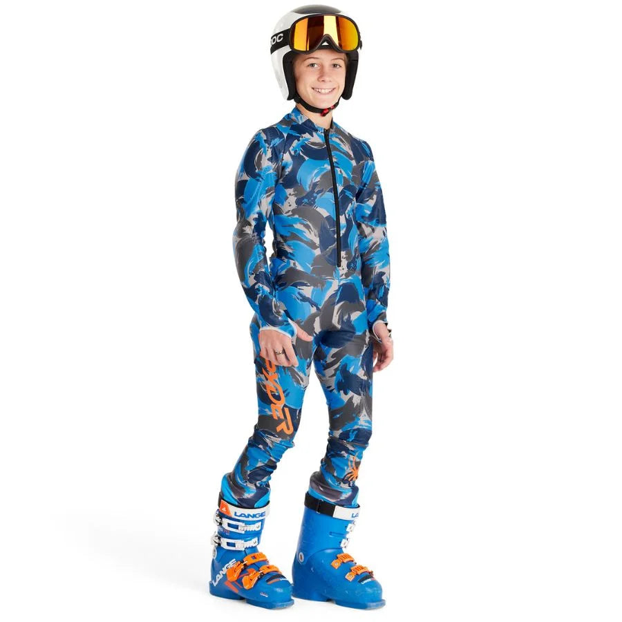 Spyder Kid Performance GS Race Suit - Camouflage Blue